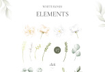 White Roses - Watercolor set 8 - kwork.com