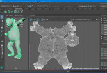 Retopology 3d model and unwrapping UV map 11 - kwork.com