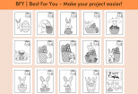 I will provide a coloring book Easter Bunny 10 - kwork.com