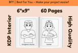 I will provide a coloring book professions 6x9 60 pages 8 - kwork.com
