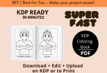 I will provide a coloring book professions 6x9 60 pages 7 - kwork.com