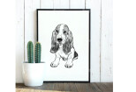 I will draw your cat dog pet animal in line art for embroidery SVG 6 - kwork.com