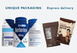 Unique product label design, box packaging design with 3d mockup 9 - kwork.com