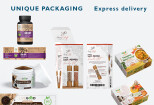 Unique product label design, box packaging design with 3d mockup 10 - kwork.com