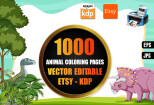 Give 1000 vectors editable animal coloring pages 6 - kwork.com