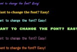 I will help you change the font 11 - kwork.com
