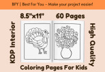 I will provide a coloring book Thanksgiving 12 - kwork.com