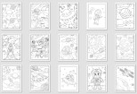 Give 1000 vectors editable coloring pages for children 11 - kwork.com