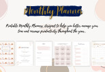 Monthly Planners 10 - kwork.com