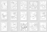 Give 1000 vectors editable coloring pages for children 9 - kwork.com