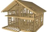 Wood frame house 10 - kwork.com
