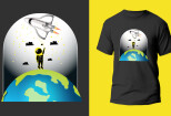 I will create a custom space t-shirt design for you 9 - kwork.com