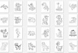 Give 185 Animal Dot Coloring Pages Vector Editable Bundle 9 - kwork.com