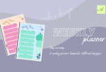 Weekly Planner templates 7 - kwork.com