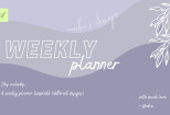 Weekly Planner templates 6 - kwork.com