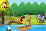 I will illustrate children story book cartoon characters and scenes 10 - kwork.com