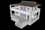 I will draw a 3D model of the building, the object of the territory 8 - kwork.com