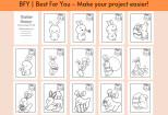I will provide a coloring book Easter Bunny 11 - kwork.com