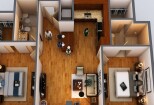 I will convert 2d floor plan into 3d floor plan 8 - kwork.com