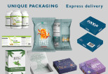 Unique product label design, box packaging design with 3d mockup 6 - kwork.com