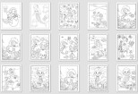 Give 1000 vectors editable coloring pages for girls 10 - kwork.com