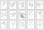 Give 1000 vectors editable coloring pages for girls 12 - kwork.com