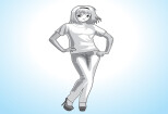 I will make japanese anime character illustration 9 - kwork.com