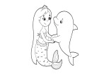 I will create mermaid coloring book pages and nice kdp book cover 10 - kwork.com