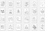 Give 215 Summer Coloring Pages Vector Editable Bundle 8 - kwork.com