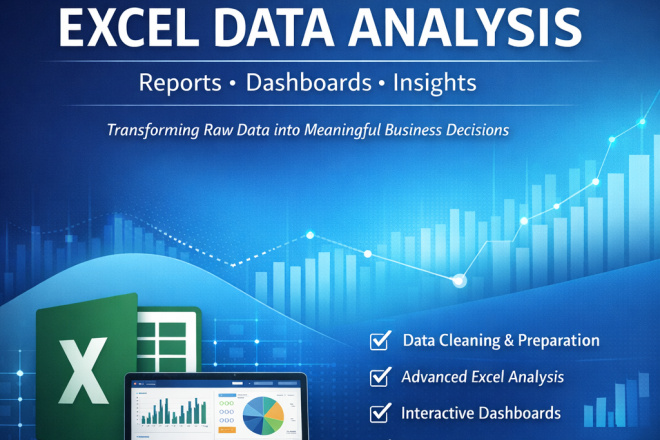 Excel Data Analysis Reports, Dashboards Insights for $10, freelancer ...