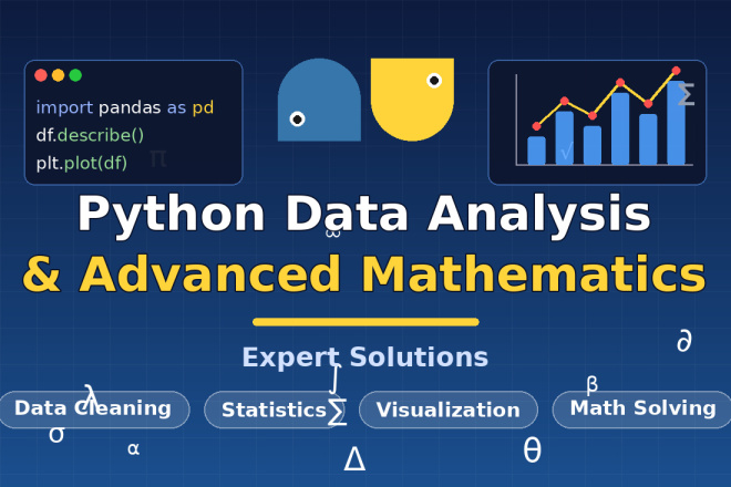 Expert python data analysis and advanced mathematics solutions for $10 ...