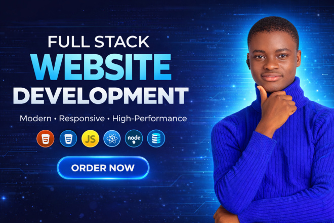 Full stack website development as full stack, front, backend developer ...