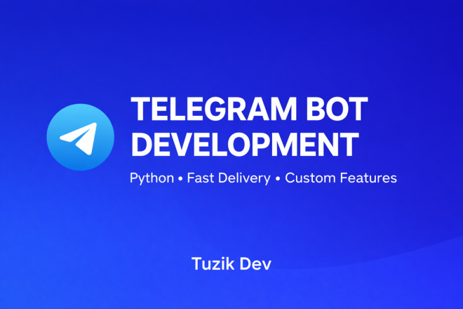 I will create a custom Telegram bot using Python for $20, freelancer ...